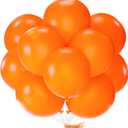 PartyWoo Orange Balloons 18 Inch Large Big Jumbo Giant Fall Tangerine Latex Helium Balloons for Thanksgiving Halloween Wedding Baby Shower Birthday Graduation Party Decorations Orange-Y9 