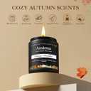 Vintage Pumpkin Candle  Warm Holiday Pumpkin Scent, Cozy Christmas Winter Seasonal Candles for Home, Hand-Poured Soy Candles for Christmas Dcor & Cozy Gifting (Black-7oz)