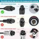 SGS Certified 42V 2A Charger Replacement 3 Prong Fast Charger Inline Connector for 36V Electric Scooter Jetson Swagtron Onewheel Pint 10S Lithium Battery