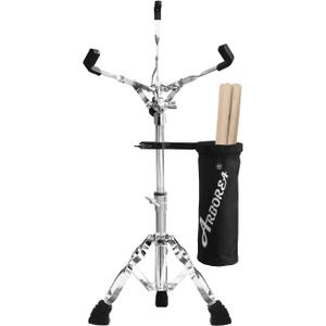 Arborea Snare Stand Snare Drum Stand with Drumstick Holder Adjustable Fit for 10''-14'' Dia Drums Height Range 13.4-23 Inches Drum Practice Pad Stand