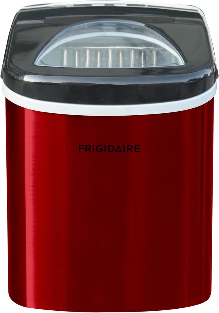 FRIGIDAIRE RIC117-SSRED Stainless Steel Ice Maker Medium Red S/S