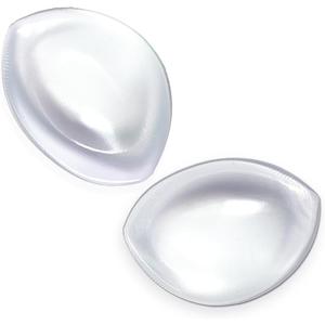Bra Pads, Upgraded Soft Thick Silicone Bra Inserts Breast Enhancer Chest Push up Padding for B/ C/ D Cups, Transparent Thick-Large