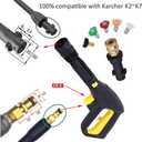 Pressure Washer Gun for Karcher, Replacement Pressure Washer Gun High Pressure Washer Spray Gun for Karcher K3 K4 K5 K6 K7 Hose Quick Connect System, 11 inches x 1 inch x 3 inches