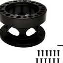 2 inch Steering Wheel Hub Spacer Universal Car Aluminium Extension Spacer Steering Wheel Modified Booster Pad (2 inch) (2 inch Steering Wheel Hub Spacer)