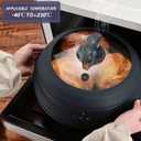 Collapsible Silicone Microwave Splatter Cover for Food Plate Bowl 10.8 inch