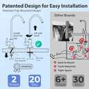 iSpring RCC7AK-BLK, NSF/ANSI 58 Certified, Alkaline 6-Stage Reverse Osmosis System with Stylish Black RO Faucet, pH+ Remineralization RO Water Filter System Under Sink
