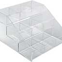 Azar Displays 326039 Three-Tier Counter with 9-Compartment Counter Step Display, 12" W x 11.75" D x 7.125" H