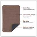 Bath Mat,Ultra Thin Bathroom Rugs,Rubber Bath Mats for Bathroom,No Slip Bath Rugs,Quick Dry,Machine Washable,Low Pile,Absorbent,Shower Outside,Sink,Home Decor Accessories.Brown,1'5"x2'3"(17x27inch)