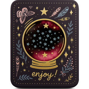 Surface Packaging Crystal Ball Deserve This Rectangle Gift Card Holder Tin, 3 ct 