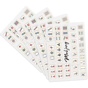 Seenelling 4 Pcs Mahjong Tile Mixer Shuffler, Mahjong Accessories for American Players, Plastic Shuffling Mixing Tiles Tool, Ideal Gift for Game Night, Mother's Day, Graduation (Classic Style)