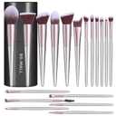 BS-MALL Makeup Brush Set 18 Pcs Premium Synthetic Foundation Powder Concealers Eye shadows Blush Makeup Brushes with black case