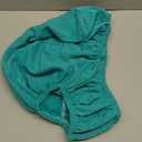 Smiry Stretch Jacquard Seat Covers for Dining Room Chairs Set of 6, Removable Washable Chair Seat Protector Slipcovers, No Rear Covers, Aqua