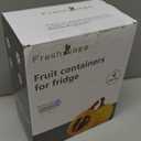 Freshmage Fruit Storage Containers for Fridge with Removable Colander, Airtight Food Storage Container, Dishwasher Safe Produce Saver for Refrigerator, Keep Berry Fruit Fresh Longer 4 pcs Small Clear