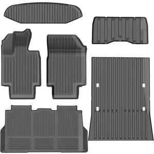 All-Weather TPE Floor Mats 6PCS -Compatible with Cybertruck 2024-2026, Full Coverage Cargo Liner & Frunk Mat Heavy-Duty Anti-Slip Interior Accessories