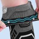 Copper Knee Brace for Men & Women - Knee Compression Sleeve with Side Stabilizers - Knee Support for Running, Hiking, Walking, Basketball, Volleyball, Meniscus Tear, ACL, Arthritis Knee Pain Relief