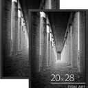 DOAI ART 20x28 Frame Black 2 Pack, 20x28 Picture Frame or 20x28 Frame with HD Plexiglass for Horizontal or Vertical Wall Mounting, 20x28 Picture Frame Durable Scratch-proof Safe and Artistic Large (20x28 2Pack)