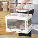 3 Tier Medicine Cabinet Origanizer for Home, Portable Medicine Oirganizer with Handle, Multipurpose Medicine Box with Removable Tray, First Aid KIT Box