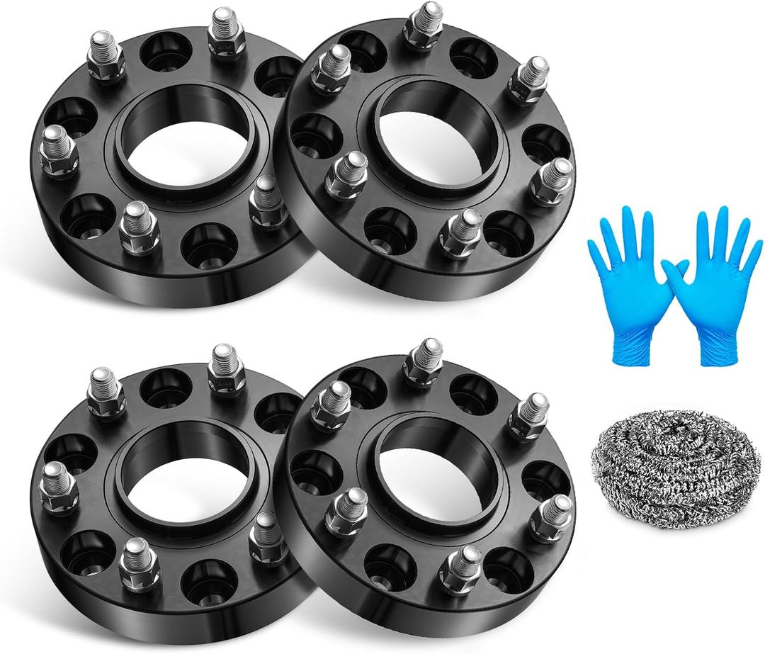 BDFHYK 6x139.7mm Wheel Spacers 1.25 inch 6x5.5 Hubcentric Wheel Spacer Compatible with Silverado Sierra 1500 Avalanche 1500 Tahoe Yukon, Forged 6 Lug Wheel Adapters M14x1.5 & 78.1mm Hub Bore, Set of 4