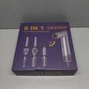 8 in 1 Hair Styler & Hair Dryer Brush Curler, High-Speed Negative Ionic Foldable Hair Dryer Fast Drying, Multi Professional Hot Air Styler for Curling Volumizing Straightening Styling(Grey)