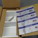 Neodrain White Tissue Holder, Contemporary Hotel Style Pivoting in Wall Toilet Paper Holder, Stainless Steel Recessed Tissue Paper Roll Holder, Double roll (6X12In)