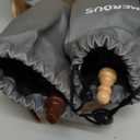 AMEROUS Wooden Chess Pieces Only, 32 Pieses / 3.05" King/Storage Bag/Gift Package, Standard Tournamen Staunton Wood Chessmen for Chessboard, Replacement of Missing Pieces