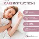 CirclesHome Pillow Protectors 4 Pack Queen Zippered - 100% Cotton Breathable Pillowcases - Protects Pillows from Dirt, Dust and Debris (Queen- Set of 4 - 20x30)