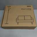 FIMEI Split Floor Lamp Modern LED Rotatable Floor Lamp with Reading Light, Eye-Protection Reading Standing Lamp with Stepless Dimming and 3000K-6000K Color, Separately Rotatable Design, Black