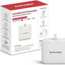 SwitchBot Rechargeable Smart Switch Button Pusher (Bluetooth)  Fingerbot for Rocker/One-Way Buttons, App Timer Control, No Wiring, Optional Hub for Voice/Remote, White