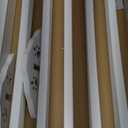 Wooden Dog Gate Freestanding Foldable Pet Gate 4 Panel Fully Assembled Dog Gates for Doorways House Stairs