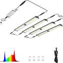 FARMLITE Grow Light Bars Full Spectrum Led Grow Lamps Grow Lights for Indoor Plants Dimmable Daisy Chain for Grow Lights Supplemental Lighting for Grow Tent (240watts)