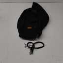 CUBY Dog and Cat Sling Carrier - Small Dog Carrier Sling with Adjust Strap & Zip Pocket, Hands Free Soft Dog Slings for Small Dogs Cats Puppy Pets Outdoor Travel Safety Purse Bag (Black)