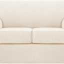 Turquoize 3 Piece Sofa Covers for 2 Cushion Couch Sofa Slipcover Soft Couch Cover for Dogs-Washable Sofa Furniture Cover with 2 Individual Cushion Covers, Thick Jacquard Fabric (Loveseat, Cream)