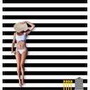 Large Beach Blanket, Black & White Stripe Beach Mat Sand Free Waterproof, Polyester Picnic Blankets Sandproof Stainproof Oversized 9 Ft X 10 Ft for 8 Adults, Beach Essentials Accessories