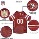 Pets First NFL San Francisco 49ers Dog Jersey, Size 3X-Large, Football Shirt Costume for Pet, Dog Sports T-Shirt, NFL Team Clothing for Cats, 