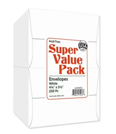 DI 3 AD Super Value Envelopes 250 Pcs White 4,5 x 5,5