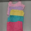 5 Pack Kids T-Shirt Cotton Short Sleeve Tee Shirts for Unisex Boys and Girls Toddler Summer Crew Neck Tops, 5-6yrs old