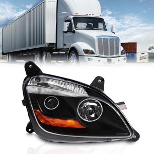 Fit for 2011-2023 Peterbilt 579 587 Class 8 Truck Projector Headlight Headlamp Black Housing Assembly Replacement Right