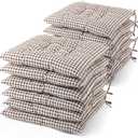 12 Pcs Bulk Floor Pillows Cushion for Kids Classroom,Plaid Color,Square