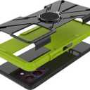 Case for Infinix Note 12 Turbo Case Cover,360Rotatable Kickstand Dual Layer Shockproof Case for Infinix Note 12 G96 / Note 12 Turbo X670 Case Green