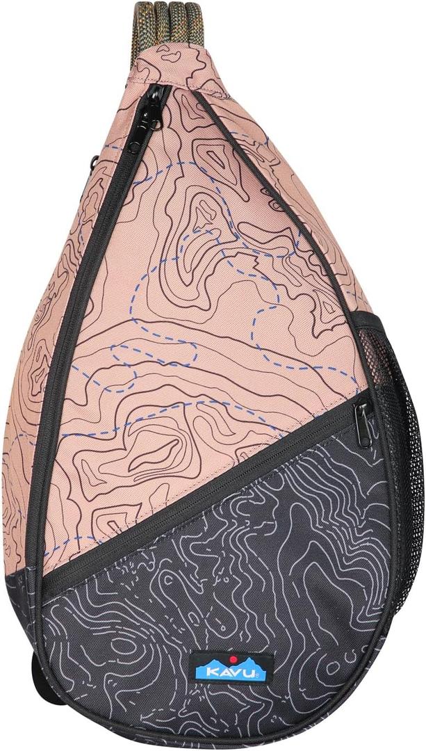 KAVU Paxton Pack Backpack Rope Sling Bag - Sea Map (One Size)