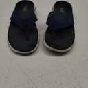 Skechers Women's Flip-Flop (5, Navy/White)
