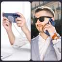 MATEPROX Magnetic Compatible with Samsung Galaxy S25 Ultra Case, Stylish Slim Translucent Matte Protective Cases with Screen Protector for S 25 Ultra 6.9'' 2025-Blue