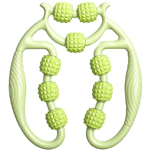 Relajador De Piernas Manual, Leg Massager Roller，9 Wheel Circular Leg Clamp, Leg Roller Massage Tool, Multipurpose Massage Tools 