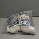 Snuggle Sac Heather Navy Throw Blanket for Couch, Super Soft Warm Microfiber Blankets Navy Blue, Cozy Knit Fuzzy Plush Lightweight Throws for Sofa, Bed, Heather Navy,50x60 inches