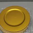 12 Pack Gold Plastic Charger Plates, 13" Round Gold Charger Plates for Wedding, Catering Event, Tabletop Decor