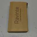 Ravinte 10 Pack (5 Pairs) 1/2" Overlay Cabinet Hinges, Self-Closing Semi-Concealed Face Mount, Matte Black Decorative Hardware with Door Bumpers for Kitchen & Cupboard Doors