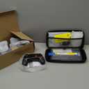 Pro Controllers Accessories Bundle for Nintendo Switch 2 18-in-1: Carrying Case, Screen Protector, Thumb Grip for Joycon, Dockable Console Protective Cover Shell, Steering Wheel, 2025 Switch2 Game Kit (2* Black Controllers (Leather Wrapped))