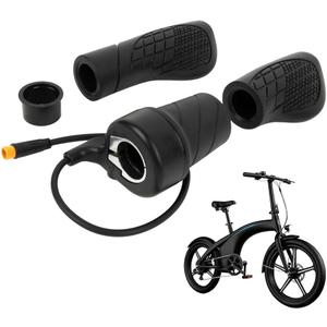 20X EBike Half Twist Throttle - PSLER 22.5mm Handlebar E-Bike Half Twist Throttle Grip Replacement with Waterproof 3-Pin Connector Compatible with 12V-72V Electric Bike Scooter MTB Conversion Kits, Black