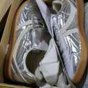 Steve Madden Women's Madrid Sneaker, Silver, 8.5