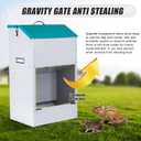 Automatic Dog Feeder for Large Dogs Outdoor 50Lbs Dog Food Dispenser Dog Feeding Station Galvanized Gravity Feeder Pet Feeder for Large Breed (50lbs)